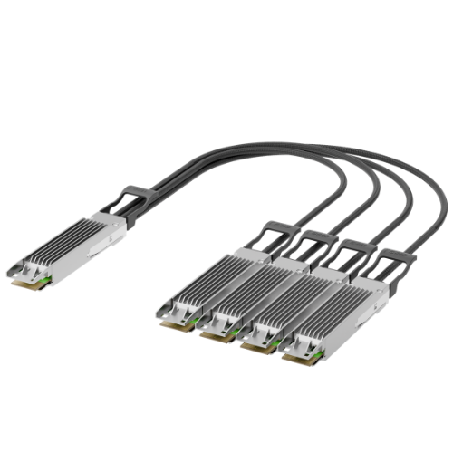 OSFP 1.6T to 4x OSFP 400G DAC